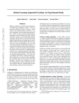 Robust Learning-Augmented Caching: An Experimental Study