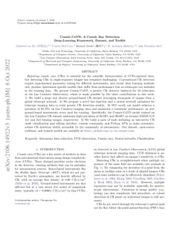 Cosmic-CoNN: A Cosmic Ray Detection Deep-Learning Framework, Dataset,
  and Toolkit