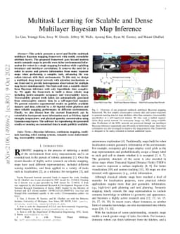 Multitask Learning for Scalable and Dense Multilayer Bayesian Map
  Inference