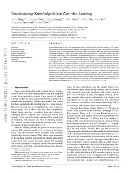 Benchmarking Knowledge-driven Zero-shot Learning
