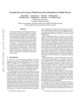 Towards Fast and Accurate Multi-Person Pose Estimation on Mobile Devices