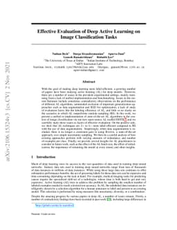 Effective Evaluation of Deep Active Learning on Image Classification
  Tasks