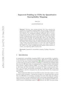 Improved Padding in CNNs for Quantitative Susceptibility Mapping