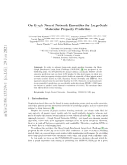 On Graph Neural Network Ensembles for Large-Scale Molecular Property
  Prediction