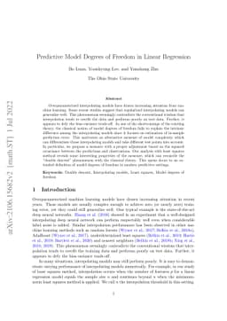 Predictive Model Degrees of Freedom in Linear Regression
