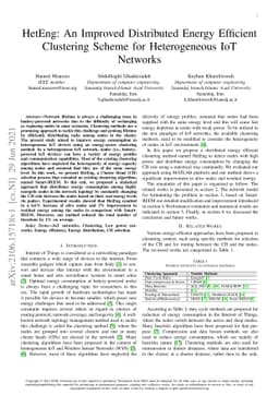 HetEng: An Improved Distributed Energy Efficient Clustering Scheme for
  Heterogeneous IoT Networks