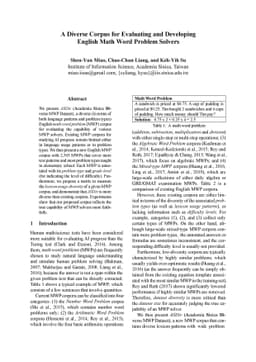A Diverse Corpus for Evaluating and Developing English Math Word Problem
  Solvers