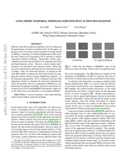 Long-Short Temporal Modeling for Efficient Action Recognition