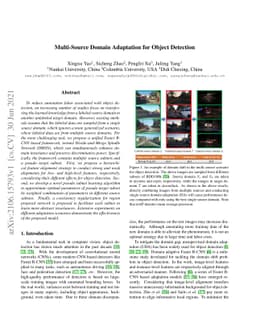 Multi-Source Domain Adaptation for Object Detection