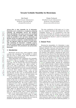 Towards Verifiable Mutability for Blockchains