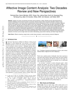 Affective Image Content Analysis: Two Decades Review and New
  Perspectives