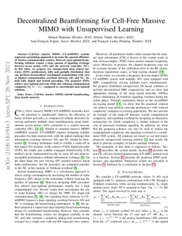 Decentralized Beamforming for Cell-Free Massive MIMO with Unsupervised
  Learning