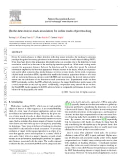 On the detection-to-track association for online multi-object tracking