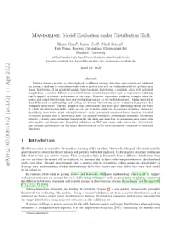 Mandoline: Model Evaluation under Distribution Shift