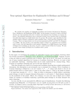 Near-optimal Algorithms for Explainable k-Medians and k-Means