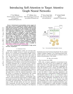 Introducing Self-Attention to Target Attentive Graph Neural Networks