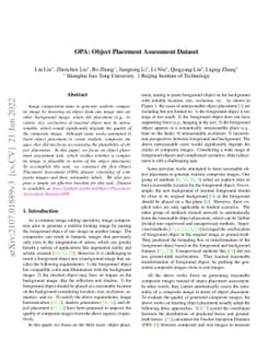 OPA: Object Placement Assessment Dataset