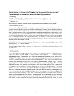 Explainability via Interactivity? Supporting Nonexperts' Sensemaking of
  Pretrained CNN by Interacting with Their Daily Surroundings