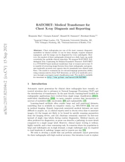 RATCHET: Medical Transformer for Chest X-ray Diagnosis and Reporting