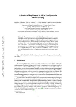 A Review of Explainable Artificial Intelligence in Manufacturing