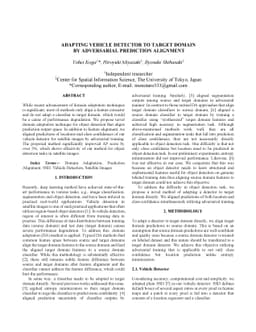 Adapting Vehicle Detector to Target Domain by Adversarial Prediction
  Alignment