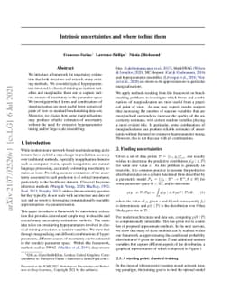 Intrinsic uncertainties and where to find them
