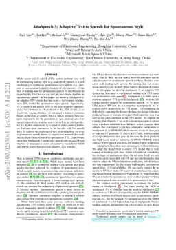 AdaSpeech 3: Adaptive Text to Speech for Spontaneous Style