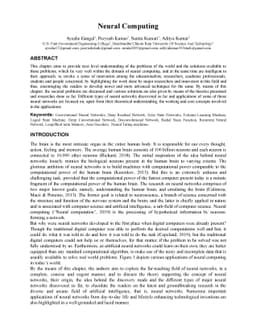 Neural Computing