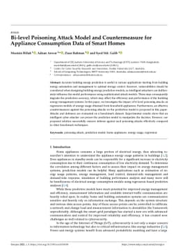Bi-Level Poisoning Attack Model and Countermeasure for Appliance
  Consumption Data of Smart Homes