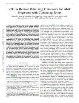 R2F: A Remote Retraining Framework for AIoT Processors with Computing
  Errors
