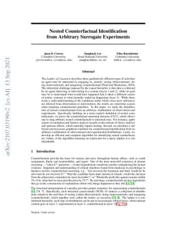 Nested Counterfactual Identification from Arbitrary Surrogate
  Experiments
