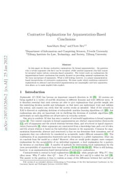 Contrastive Explanations for Argumentation-Based Conclusions