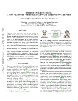 Expressive Voice Conversion: A Joint Framework for Speaker Identity and
  Emotional Style Transfer