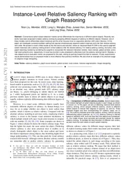 Instance-Level Relative Saliency Ranking with Graph Reasoning
