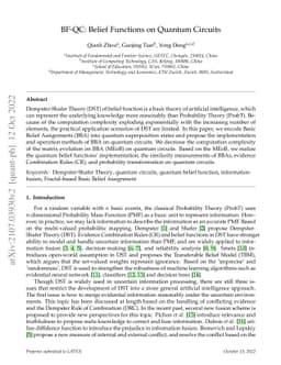 BF-QC: Belief Functions on Quantum Circuits