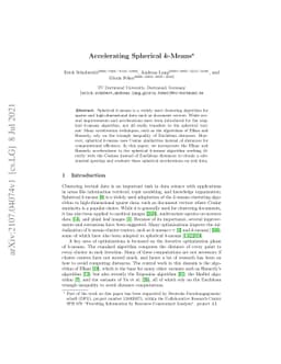 Accelerating Spherical k-Means