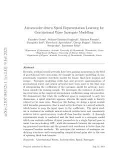 Autoencoder-driven Spiral Representation Learning for Gravitational Wave
  Surrogate Modelling