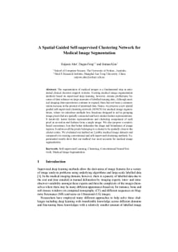 A Spatial Guided Self-supervised Clustering Network for Medical Image
  Segmentation