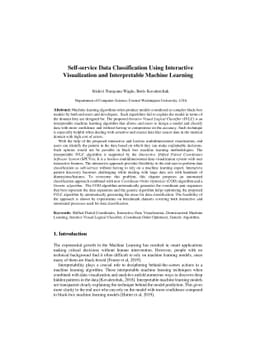 Self-service Data Classification Using Interactive Visualization and
  Interpretable Machine Learning