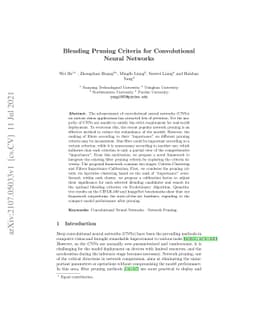 Blending Pruning Criteria for Convolutional Neural Networks