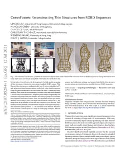 CurveFusion: Reconstructing Thin Structures from RGBD Sequences
