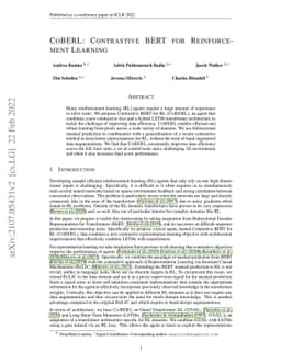 CoBERL: Contrastive BERT for Reinforcement Learning