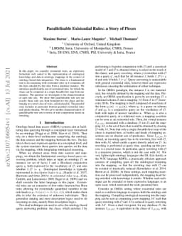 Parallelisable Existential Rules: a Story of Pieces
