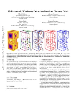 3D Parametric Wireframe Extraction Based on Distance Fields