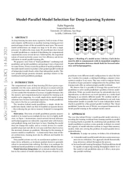 Model-Parallel Model Selection for Deep Learning Systems