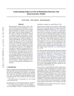 Understanding Failures in Out-of-Distribution Detection with Deep
  Generative Models