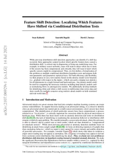 Feature Shift Detection: Localizing Which Features Have Shifted via
  Conditional Distribution Tests