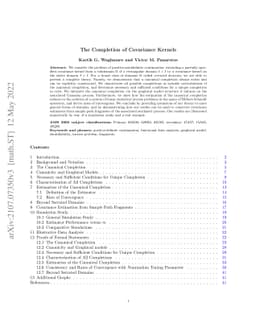 The Completion of Covariance Kernels