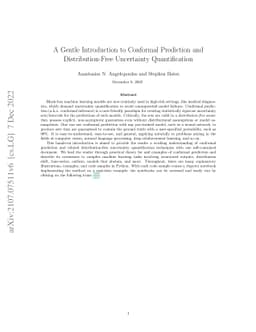 A Gentle Introduction to Conformal Prediction and Distribution-Free
  Uncertainty Quantification