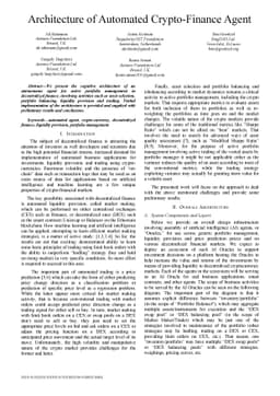 Architecture of Automated Crypto-Finance Agent